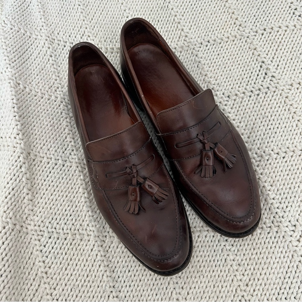 Allen Edmonds Brown Leather Tassel Loafers Sz 11